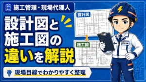 設計図と施工図の違いとは？電気工事の現場目線で分かりやすく解説