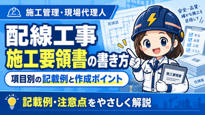 配線工事施工要領書の書き方｜項目別の記載例と作成ポイント